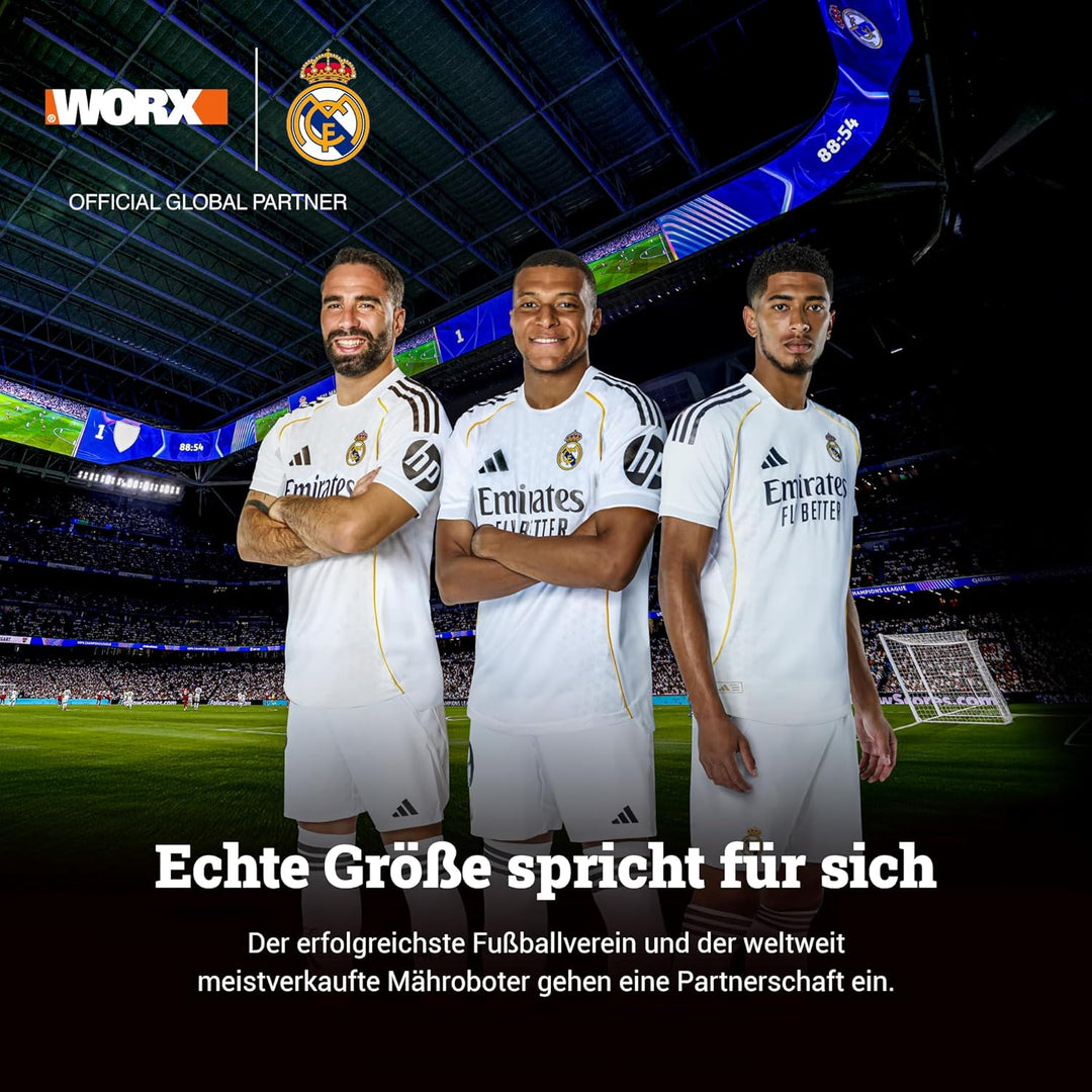 WORX Landroid Vision L1600 Mähroboter WR216E.1 für Gärten bis 1600m², AI Rasenmäher Roboter ohne Beg