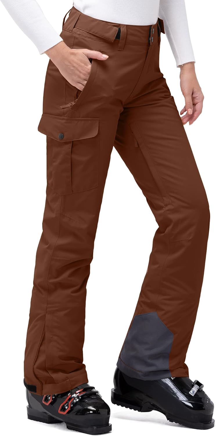 33,000ft Damen Skihose Outdoorhose Wasserdicht Winddichte Softshellhose Warme Gefütterte Thermohose