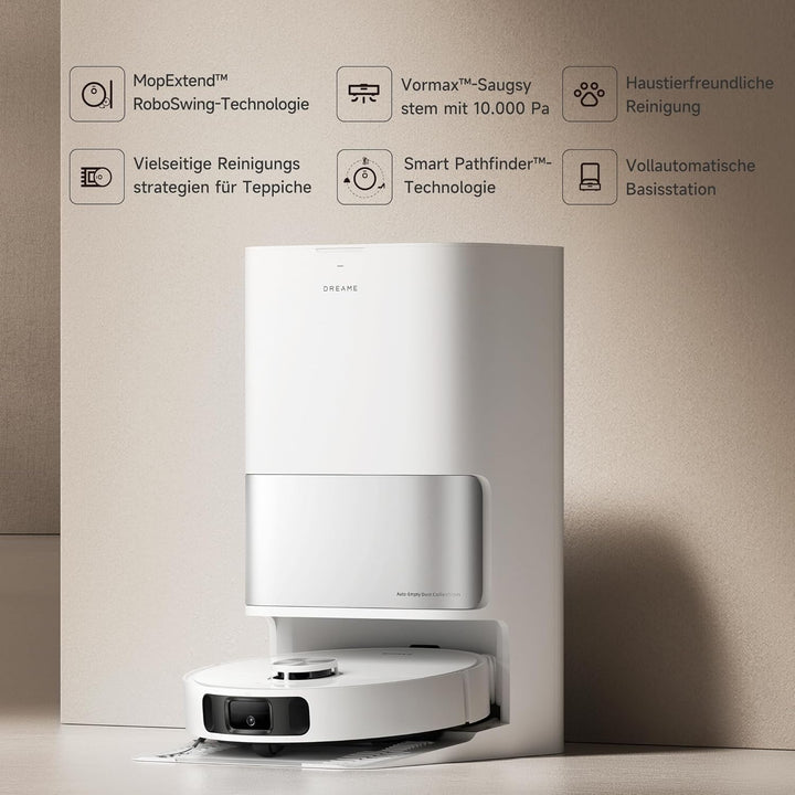 Dreame L10s Ultra Gen 2 Saug- und Wischroboter mit MopExtend™ RoboSwing-Technologie, 10.000 Pa Vorma