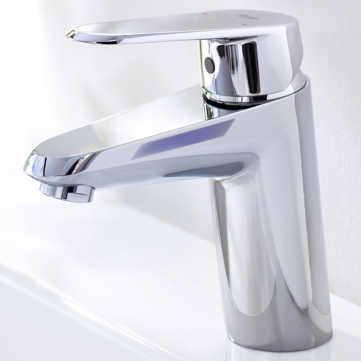 GROHE Eurodisc Cosmopolitan Badarmatur, glatter Körper, Standard-Auslauf, SpeedClean 3246920E, S-Siz