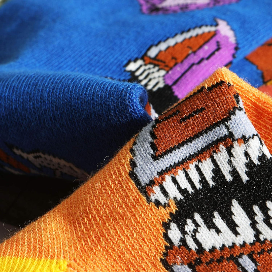 Fantasydice 2 Paar Dungeons and Dragons lustige Socken Dnd Geschenke Herrensocken Weihnachtsgeschenk