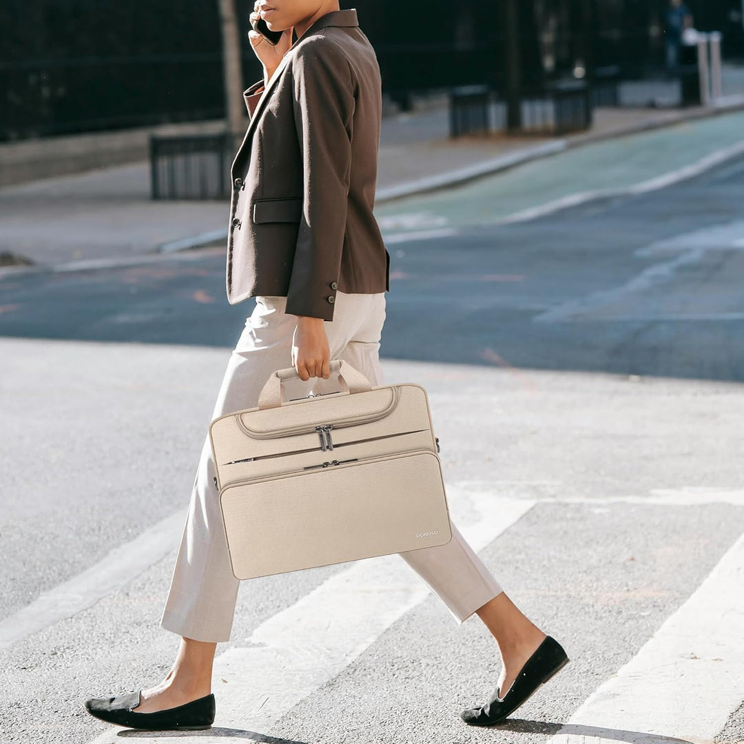 DOMISO 17 Zoll Wasserdicht Laptop Tasche Aktentasche Schultertasche Notebooktasche Business für 17-1