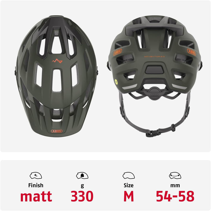 ABUS MTB-Helm Moventor 2.0 MIPS - Fahrradhelm mit Aufprallschutz für den Geländeeinsatz - All-Mounta