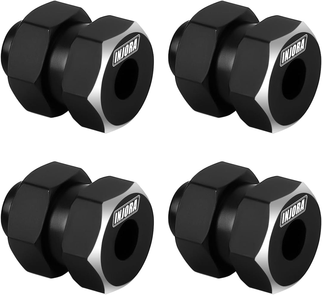 INJORA RC Achsschenkel und schwarzer Sechskantverlängerungssatz für Axial Scx24 Upgrades AXI90081 Up