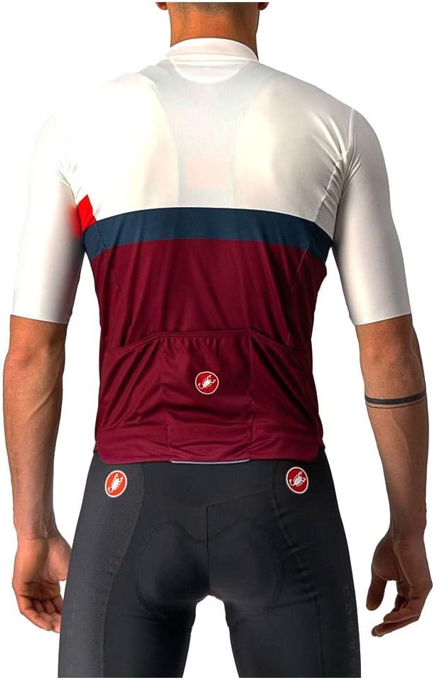 CASTELLI Herren A Blocco Jersey Sweatshirt XL Elfenbein/Rot-blau-bordeaux, XL Elfenbein/Rot-blau-bor