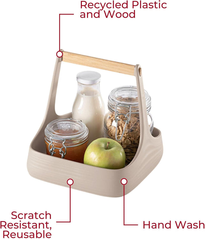 Guzzini - Tierra ALL TOGETHER, Tisch Caddy - Lehm - 17930079 22x22xh22,5 cm Ton, 22x22xh22,5 cm Ton