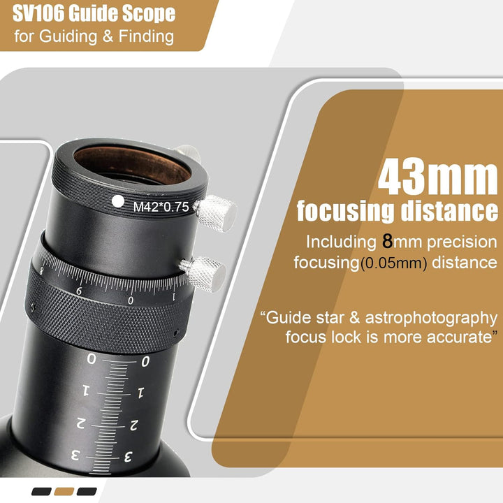 Svbony SV106 Teleskop Guiders, 60mm FMC Teleskope Sucher mit 240mm Brennweite Helical Fokussiergerät