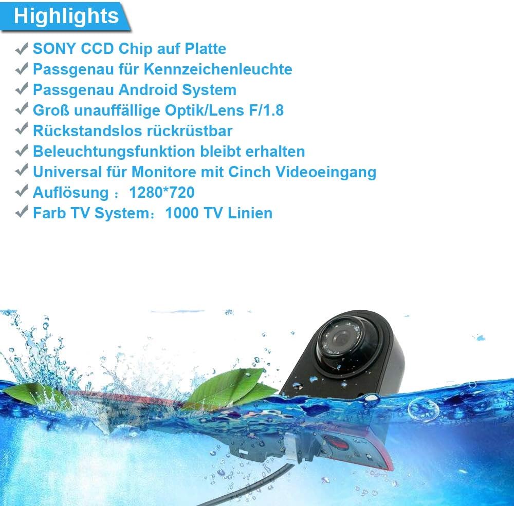 Auto Dritte Dach Top Mount Bremsleuchte Kamera Bremslicht Einparkkamera Rückfahrkamera IR Licht Repl