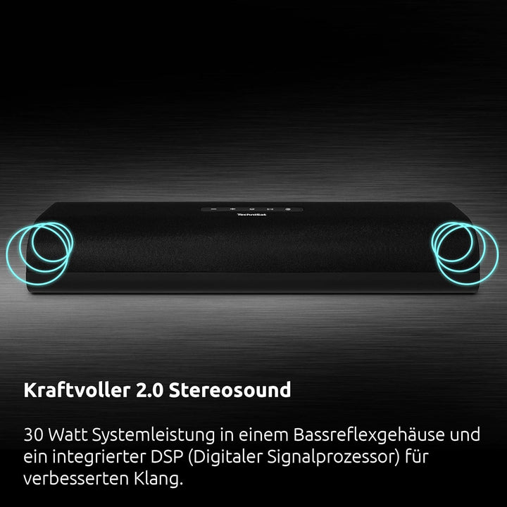 TechniSat AUDIOMASTER SL 450 – Soundbar mit Bluethooth (30 Watt, USB-Anschluss, HDMI, HDMI ARC, 2.0