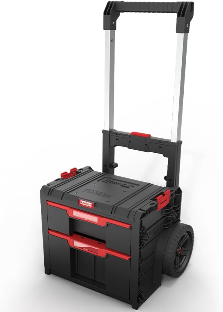 XL Modular Wählbar Werkzeugtrolley, Werkstattkoffer Set, Werkstattwagen Set aus Q-Brick Serie mit vi