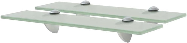 FIRBNUS Wall Shelf 2 Stück 40x20x0,8 cm Bad Regal Ablagen Regal Glas Schwebend für Wohnzimmer Badezi