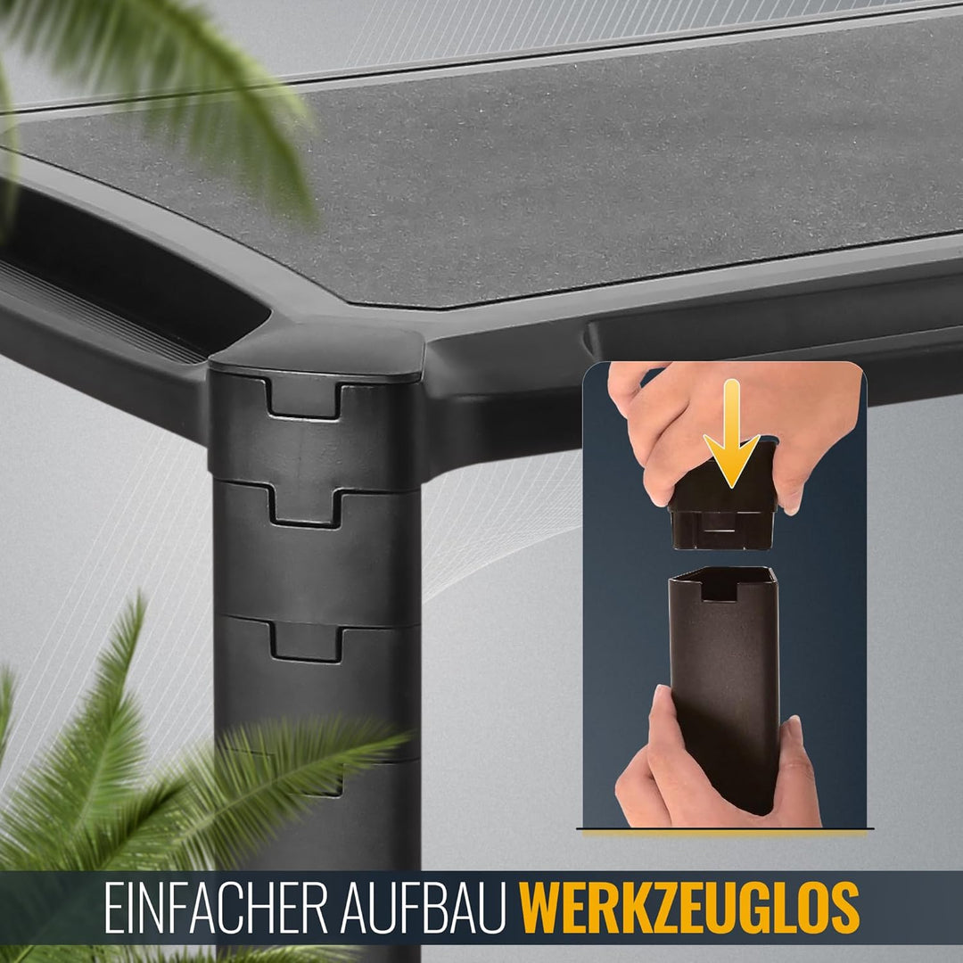 RICOO Rollwagen WM4-L Rollcontainer Bürocontainer Allzweckwagen Druckertisch Erhöhung Modular Podest