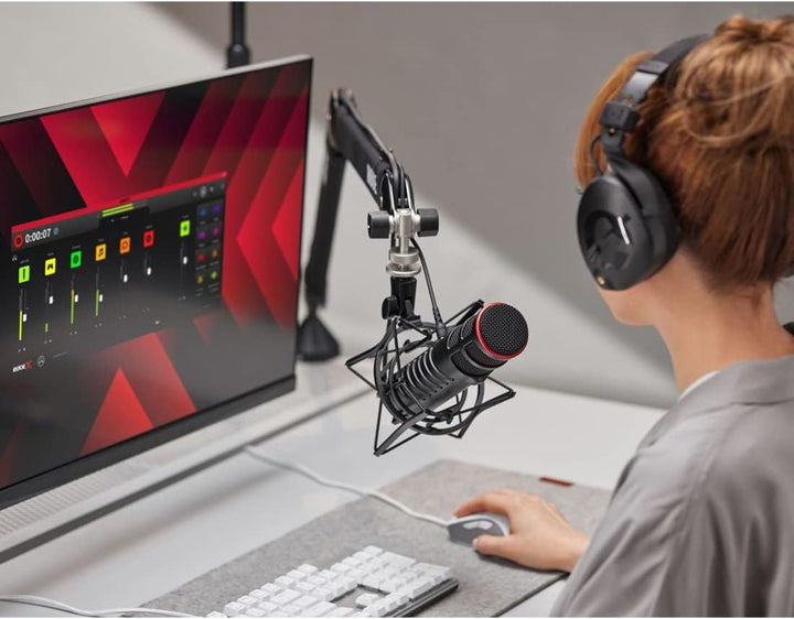 Rode X XDM-100 USB-Sprechermikrofon + keepdrum MS032 Tischstativ