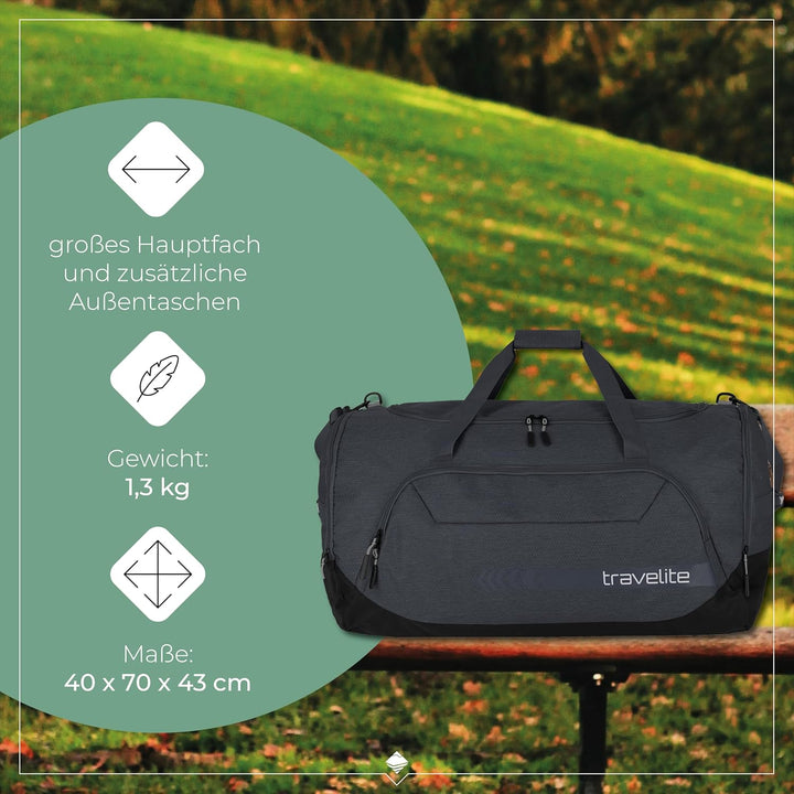 travelite grosse Reisetasche Grösse XL, Gepäck Serie KICK OFF: Praktische Reisetasche für Urlaub und