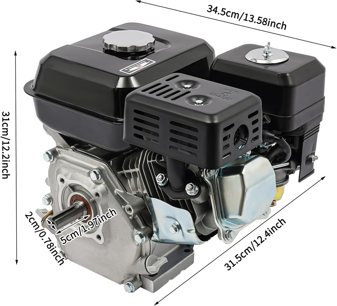 BJTDLLX 7.5 PS 210cc Benzinmotor Kartmotor Standmotor Antriebsmotor 4 Takt 3600 U/min Ersatzmotor 20