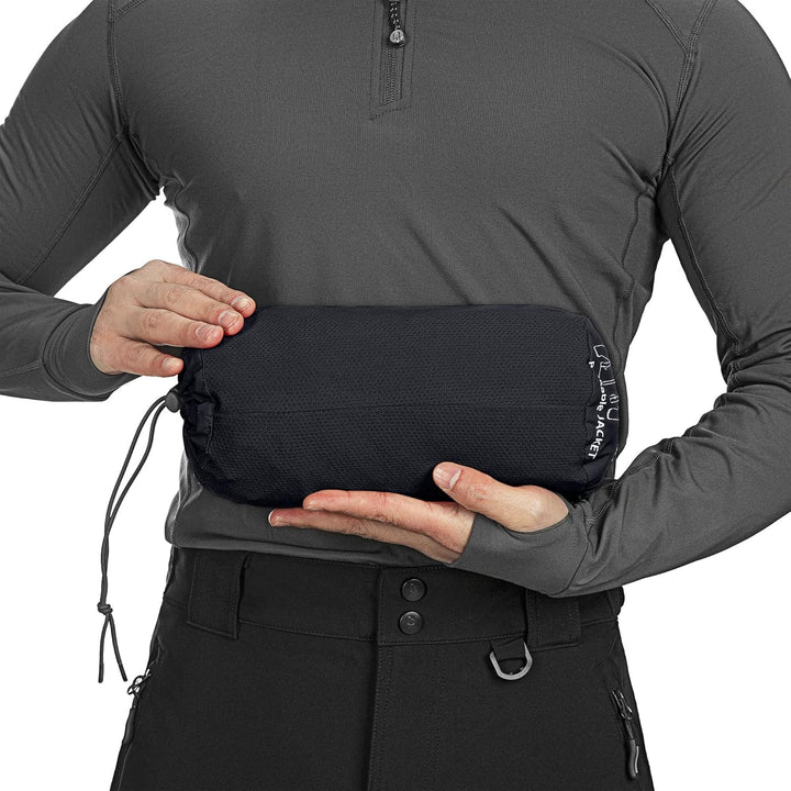 33,000ft Regenjacke Herren Wasserdicht Outdoorjacke Leichte Freizeitjacke Packbare Windjacke Fahrrad