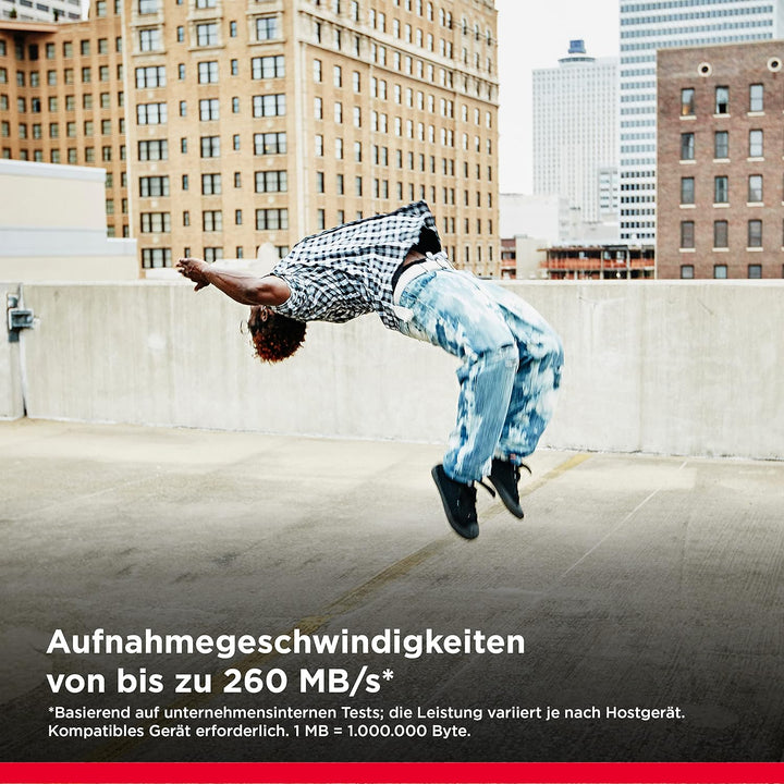 SanDisk Extreme PRO SDHC UHS-II Speicherkarte V90 512 GB (300 MB/s, 8K-, 4K- und Full-HD-Videoaufnah