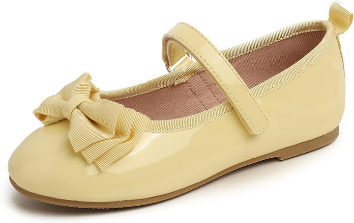 Feversole Bailarinas Niña de Vestir - Zapatos Cómodos para Ceremonias - Ballet Flats 32 EU Fliege Ge