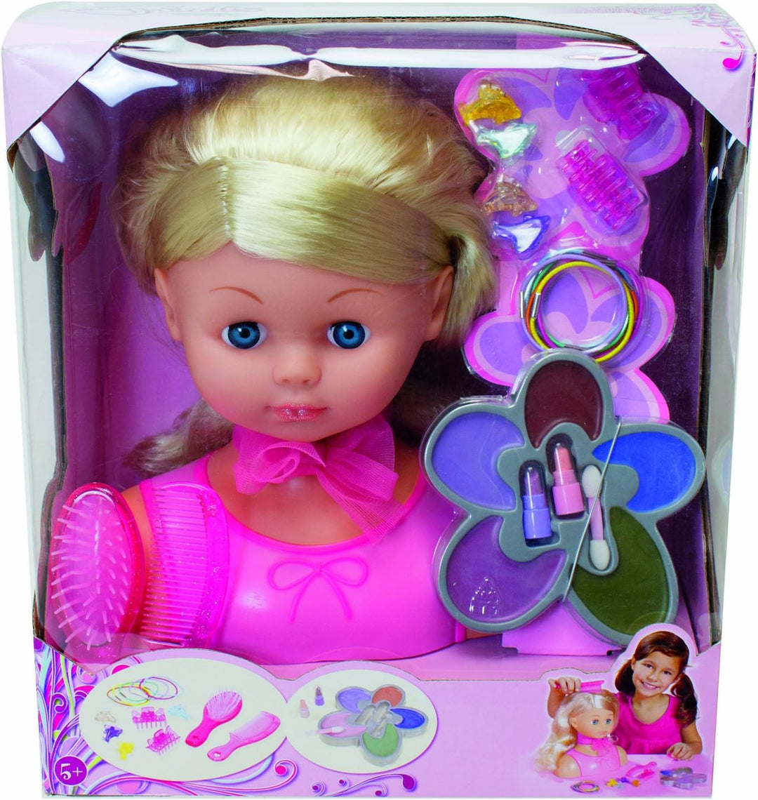 Simba 105564348 - Steffi Love Girls Grosser Stylingkopf, 25cm