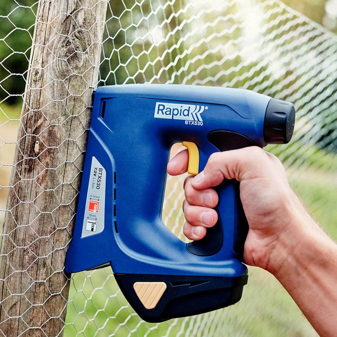 Rapid Tackerklammern Edelstahl Typ 140, 10mm Klammern V2A, 2.000 Stk., Flachdrahtklammern für Holz u