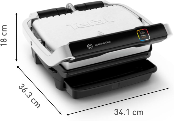 Tefal Optigrill Elite GC750D | Kontaktgrill | Elektrischer Indoor-Grill | 12 automatische Grillprogr
