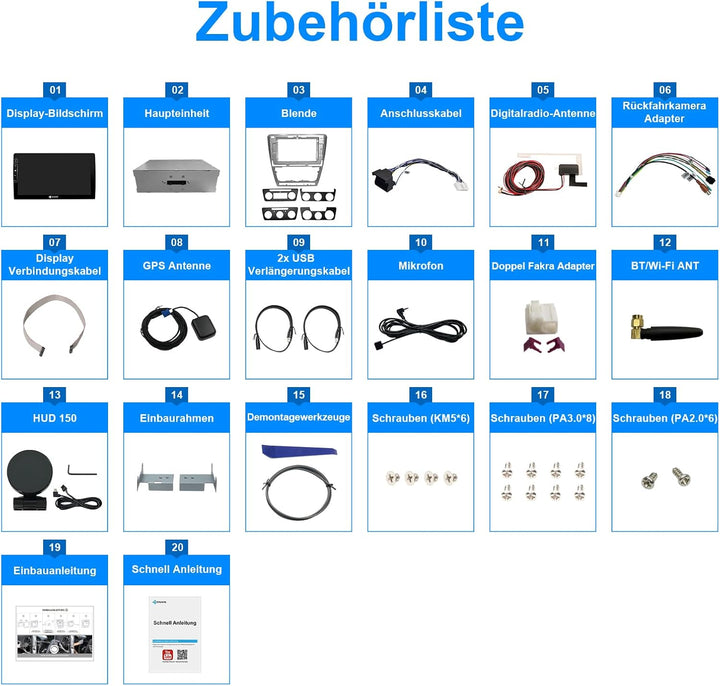 DYNAVIN Android Autoradio Navi für Skoda Octavia II 2004-2013, mit 4 * 100W DSP Verstärker | DAB+ Ra