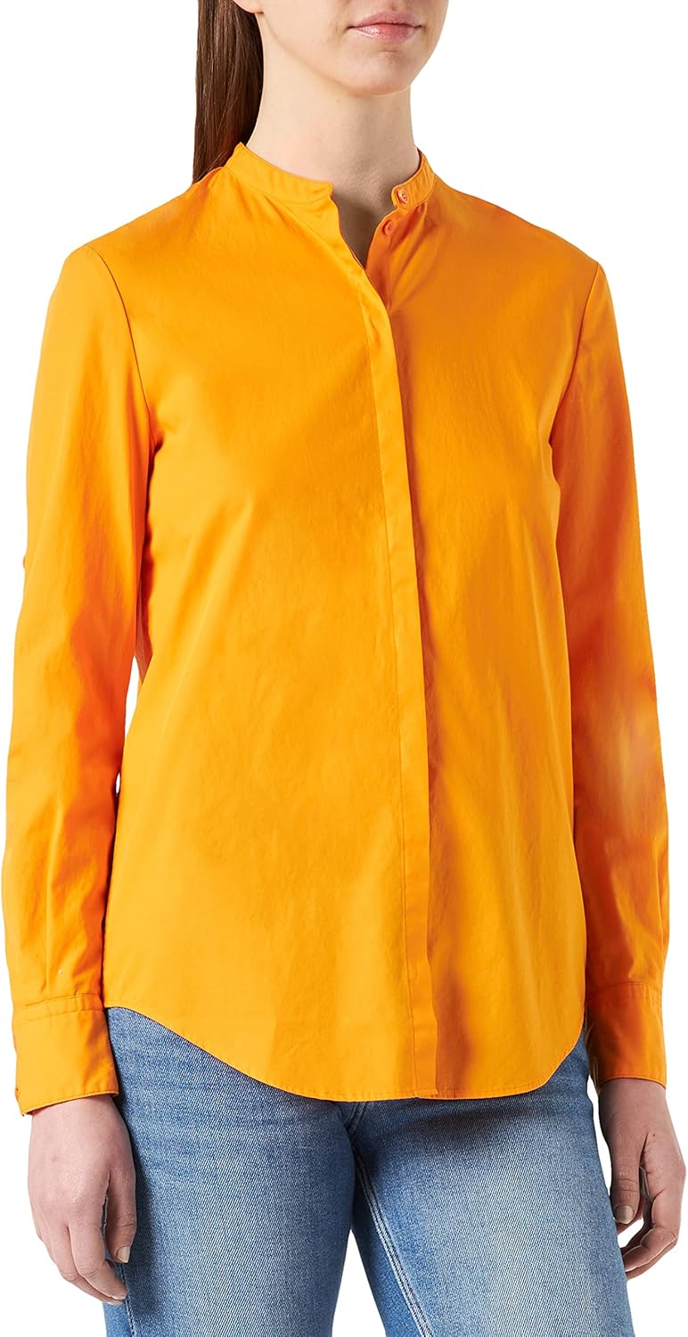 BOSS Damen C_Befelize_19 Bluse, Medium Orange815, 32