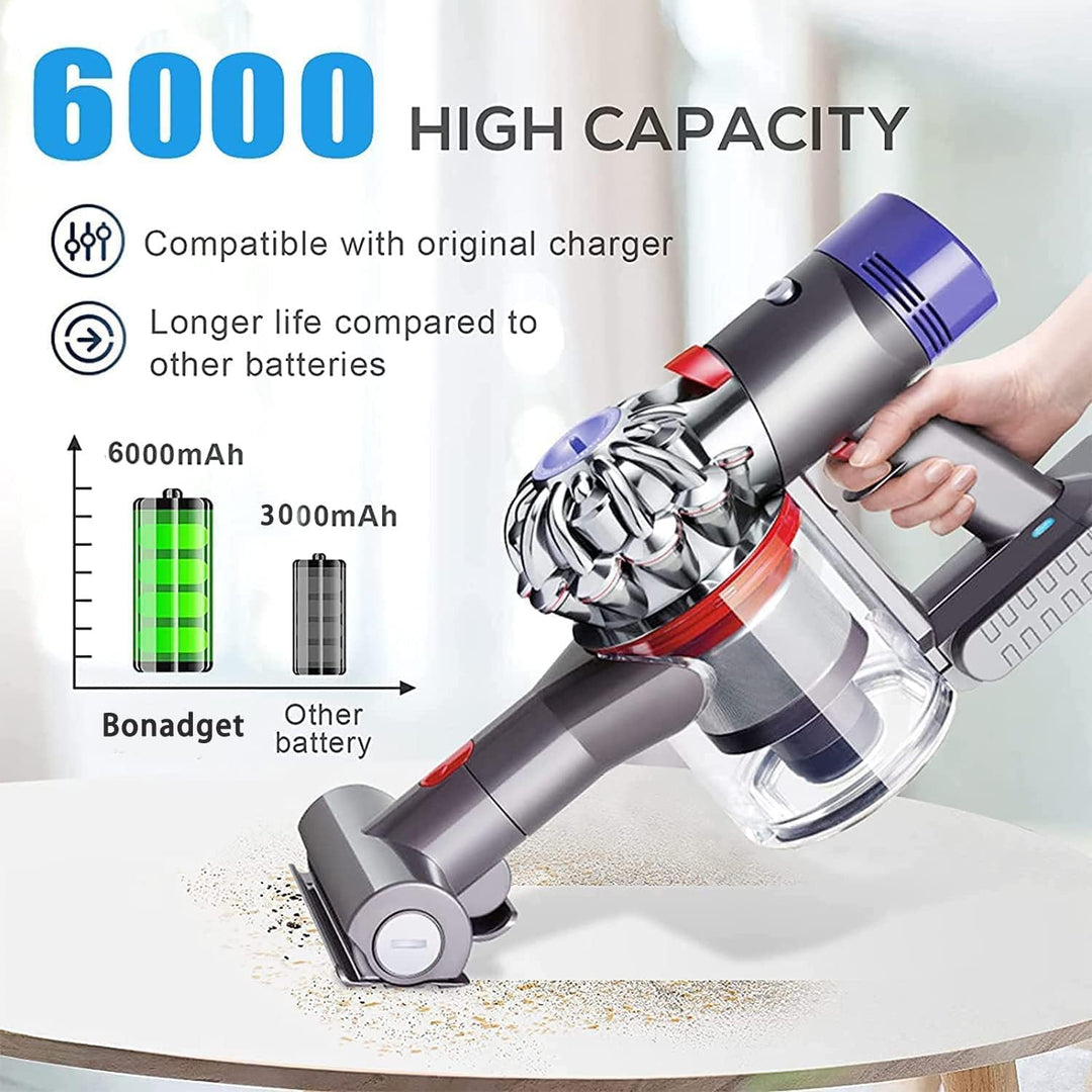 Upgraded 6000mAh V6 Ersatzakku für Dyson V6 Akku DC58 DC62 DC59 DC61 Animal DC72 DC74 DC58 DC62 DC59