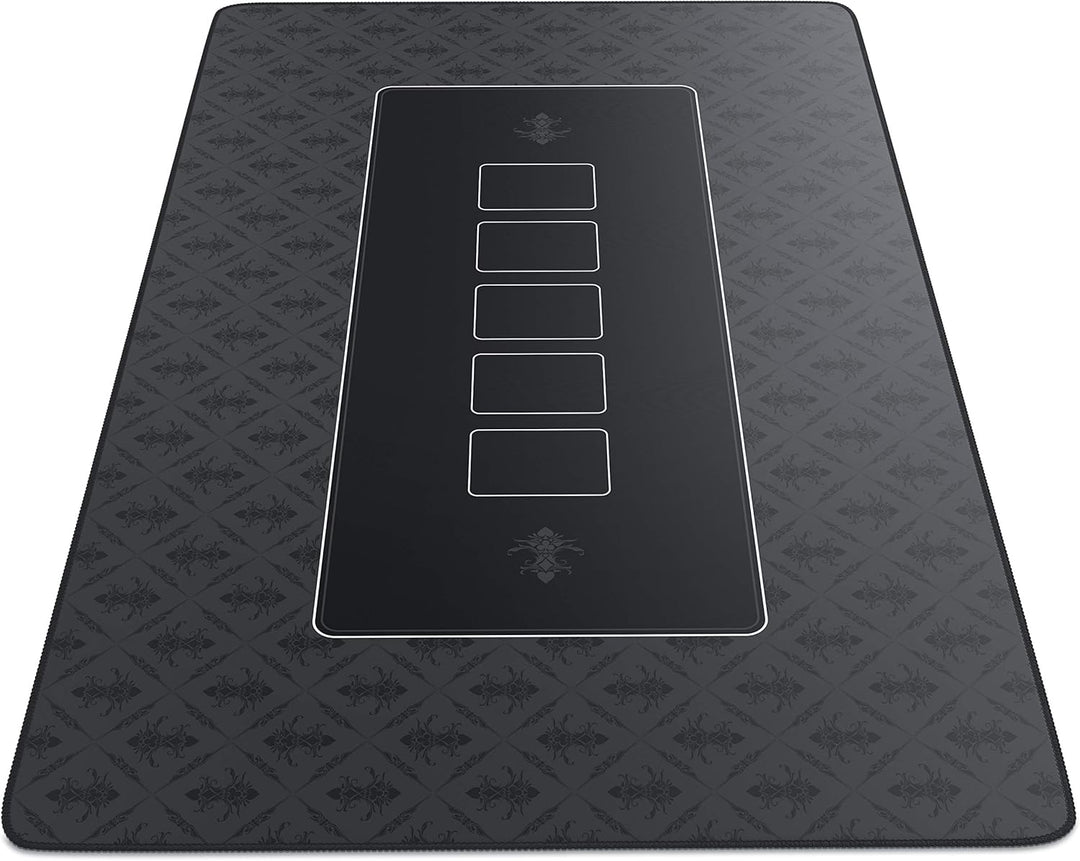 CSL-Computer Profi Pokermatte 1000 x 600 mm | XXL-Format | Pokerteppich Pokertischauflage | Gummiunt