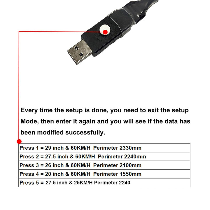 Dpofirs USB-Programmierkabel für M600 M510 Mittelmotor, Programmierkabel für Elektrofahrradmotoren m