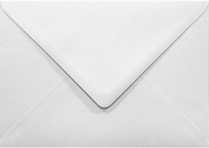 Netuno 500 Weiss gerippte Umschläge DIN B6 mit spitzer Klappe nassklebend 125x 175 mm 120g Aster Lai