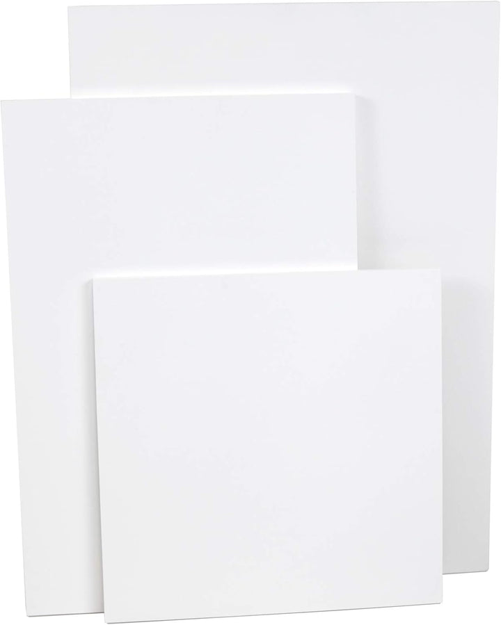 4er- Set Grösse 40 x 60 cm Malgrund aus Holz, weiss grundiert, Holzmalgrund in 19mm Stärke aus Kiefe