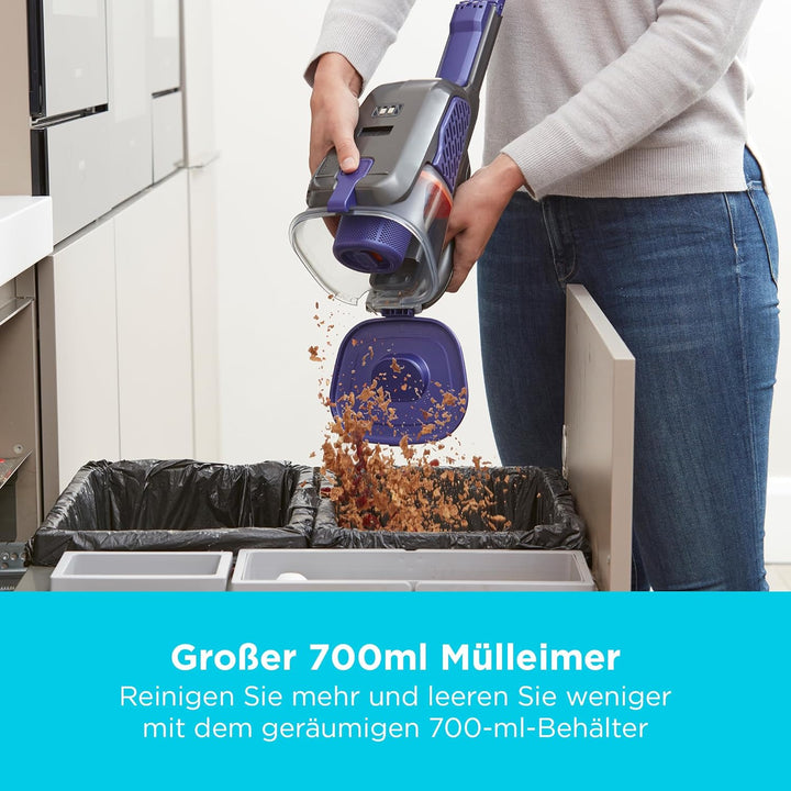 Black+Decker 36 Wh / 18 V Akku-Handstaubsauger Dustbuster Pet mit smart tech (mit Cyclonic Action, i