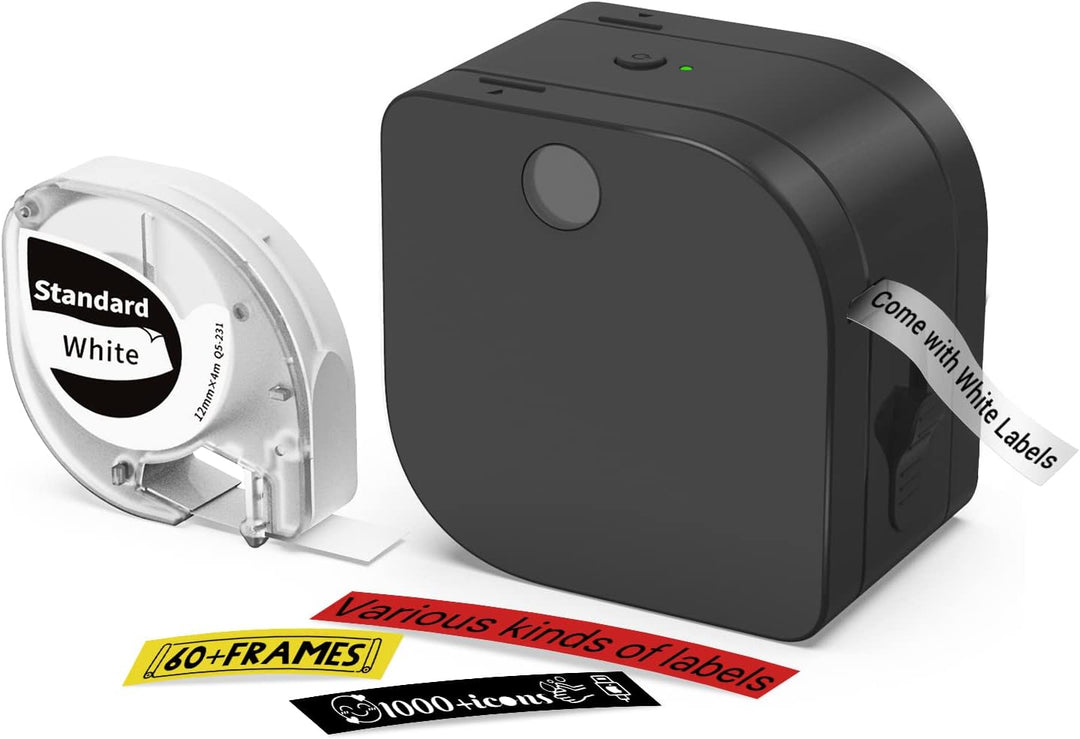 Goknu P12 Beschriftungsgerät Selbstklebend Etikettiergerät Bluetooth Etikettendrucker Tragbarer Labe