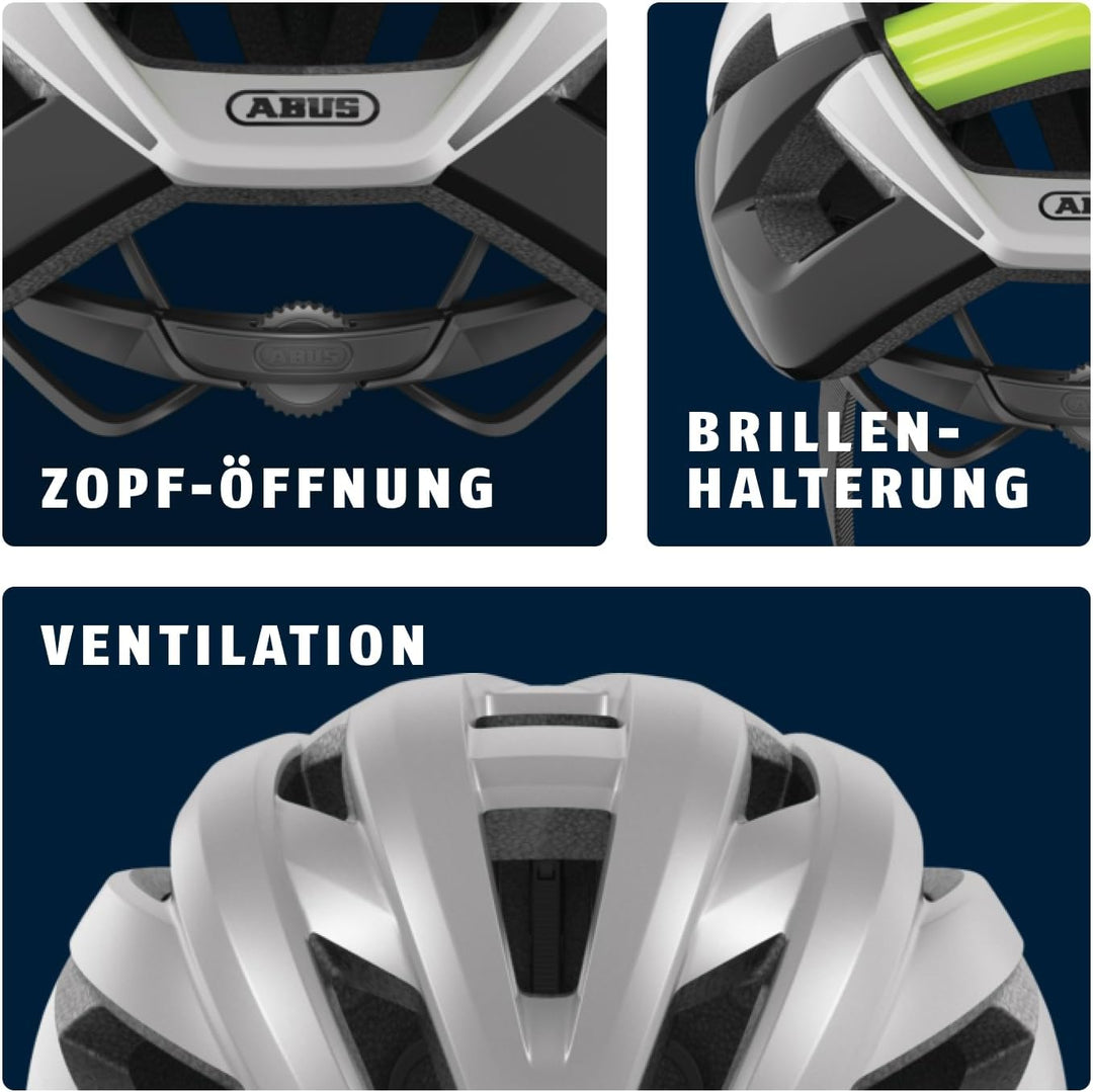 ABUS Rennradhelm StormChaser - Leichter und komfortabler Fahrradhelm für professionellen Radsport fü