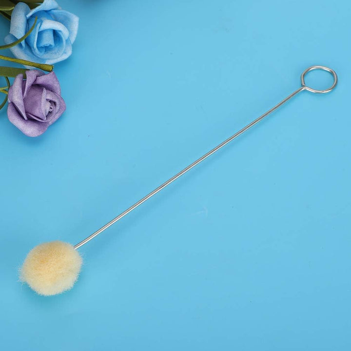 Garosa 100 Stück Wool Daubers Ball mit Metallgriff Leder Dye Tool Dye Dauber Färbepinsel Applikator