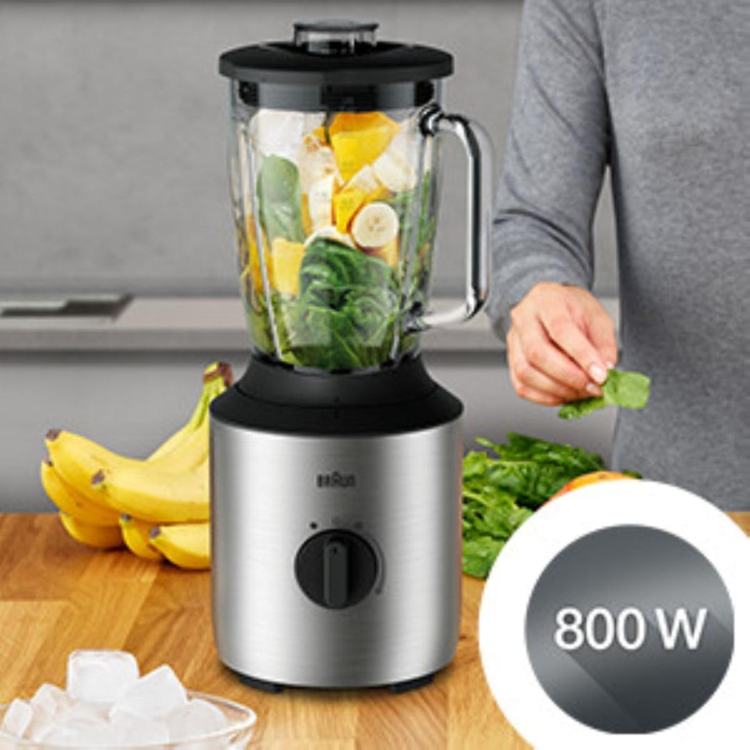 Braun Household PowerBlend 3 JB 3272 Standmixer - 1,5 l Glas-Mixaufsatz, Küchenhelfer zum Zerkleiner