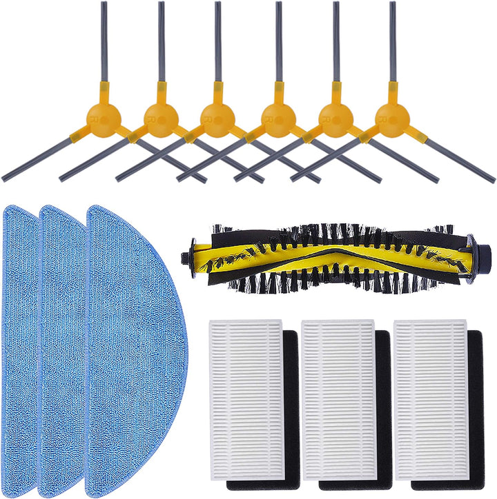 KEEPOW 13 Pack Ersatzteilset Kompatibel Tesvor M1 Tesvor X500 X500pro Saugroboter Tesvor S6 13 Pcs