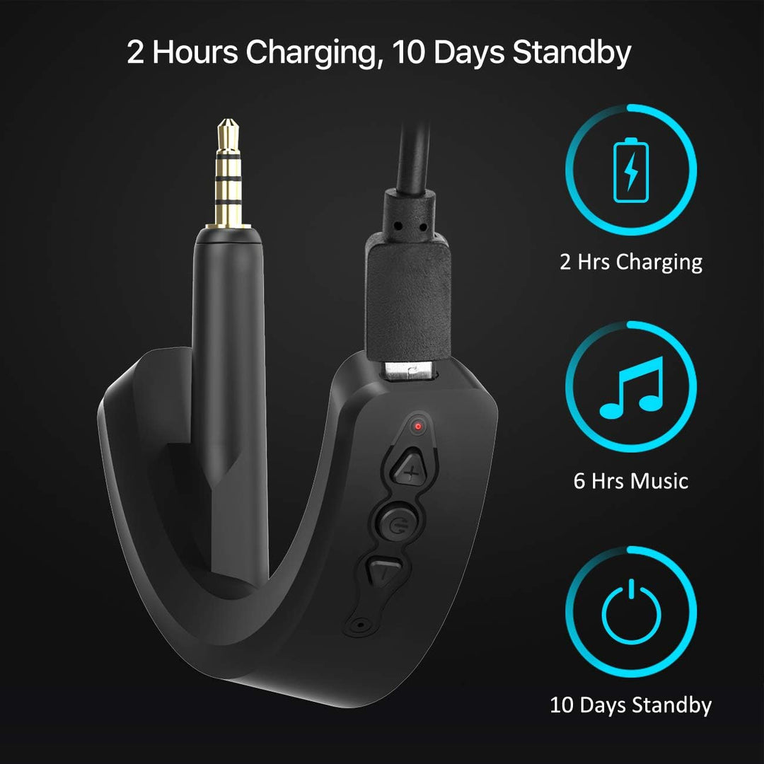 YOCOWOCO Drahtloser Bluetooth 5.0 Adapter für Bose QuietComfort QC15 und QC2 Kopfhörer, aptX/MIC/Lau
