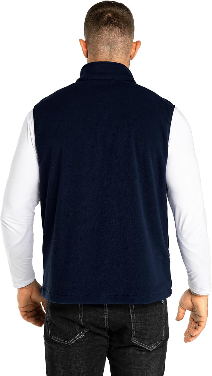 33,000ft Herren Fleece Weste Jacke Standkragen Ultraleicht Outdoor Ärmellose Fleecejacke Gilets Tops