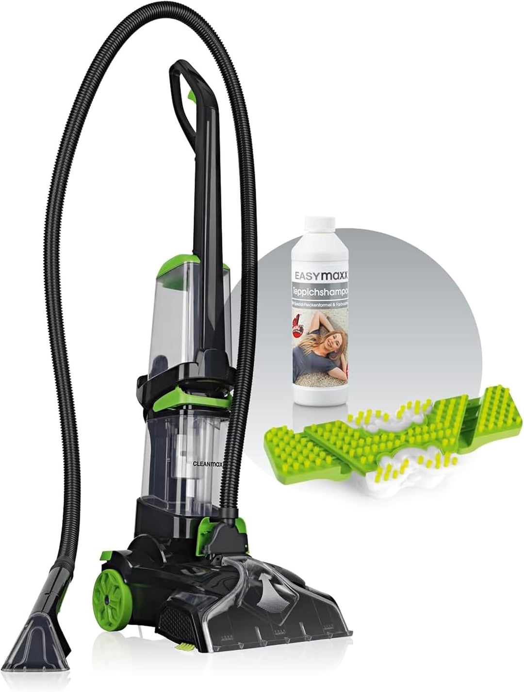 CLEANmaxx Teppich- & Hartbodenreiniger PRO zum Reinigen nahezu aller Hartböden und Auffrischen von T