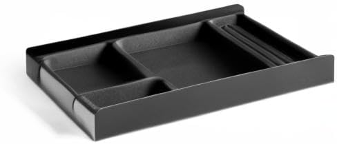 Raico Schreibtischablage mit Fächern, Kork & Aluminium, Auffangbehälter, Stiftablage, geholte Altern