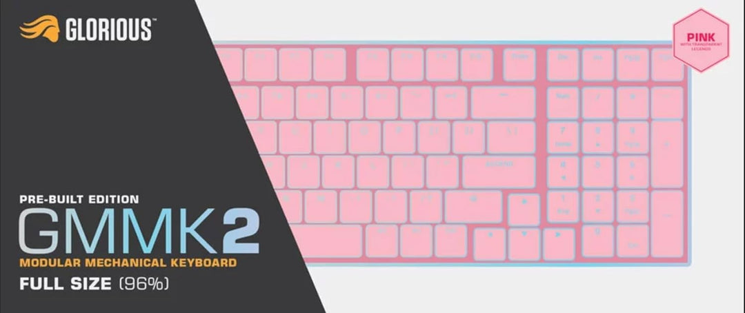 Glorious Gaming GMMK 2 Full Size (96%) – Mechanisches Gaming-Keyboard, Aluminiumrahmen, anpassbar, D