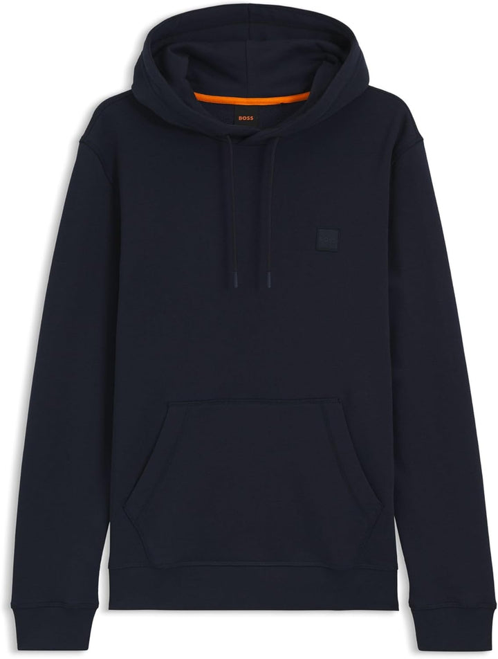 BOSS Herren Wetalk Hoodie aus Baumwoll-Terry mit Logo-Aufnäher S Dark Blue404, S Dark Blue404