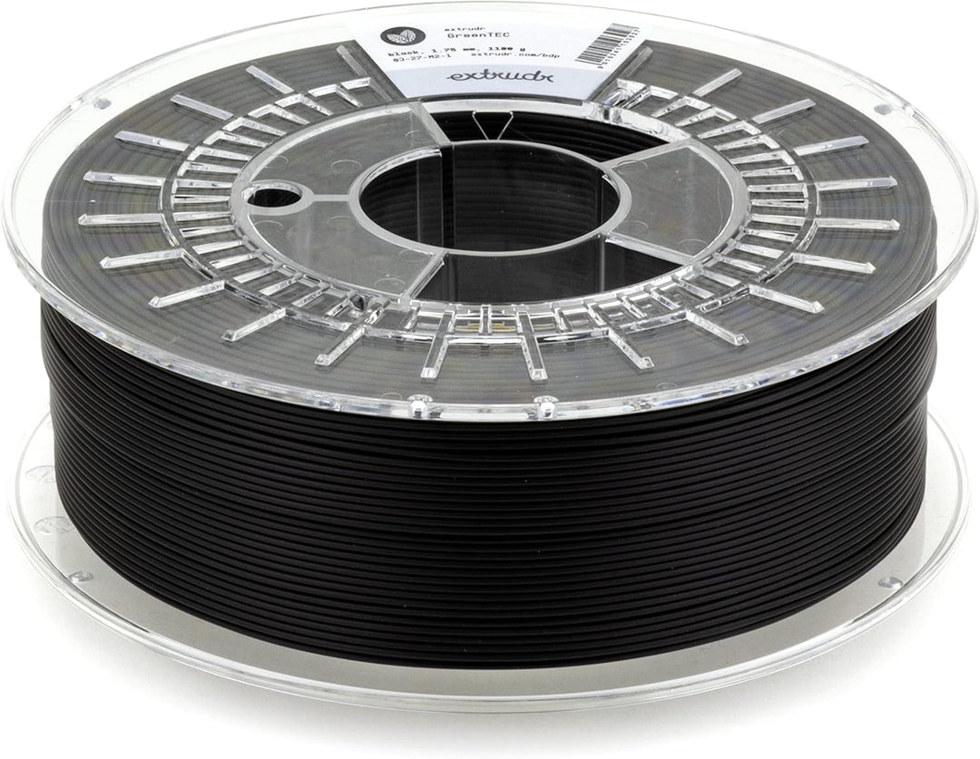 extrudr® BDP ø1.75mm (1.1kg) Greentec 'SCHWARZ' - erdölfreies BIO-Filament! Biologisch vollständig a