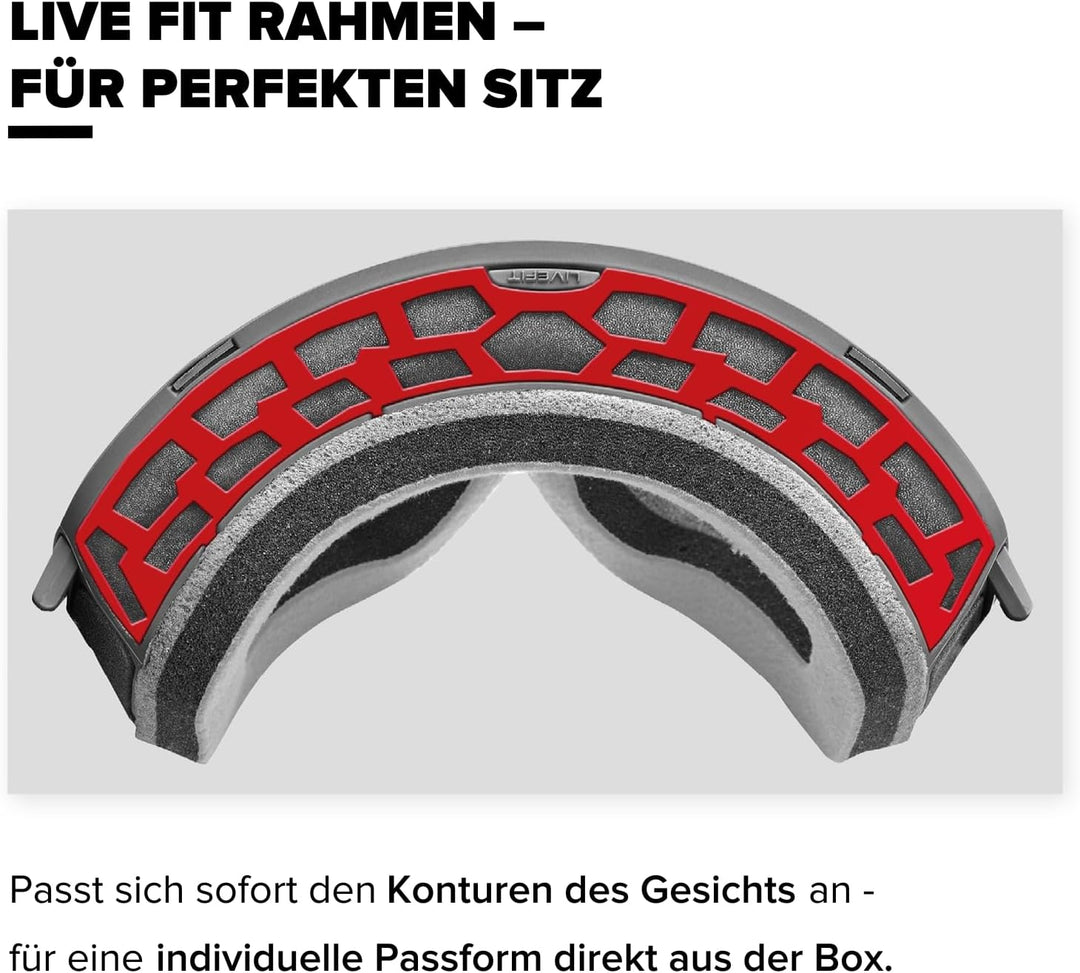 ATOMIC REVENT L HD Skibrille Red 24/25