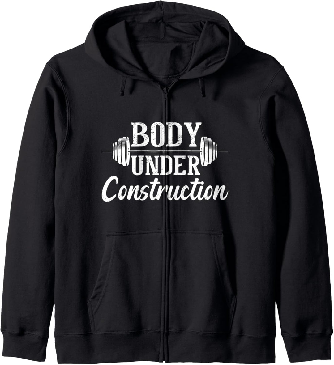 Body Under Construction Fitness Übung Workout Gym Freak Kapuzenjacke