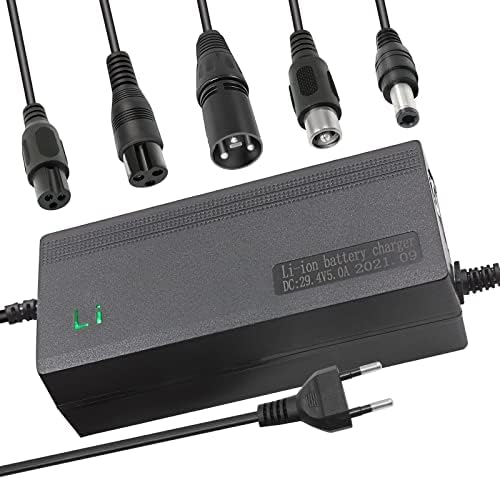 29.4V 5A Li-ion Ladegerät Mehrere Stecker Kompatibel mit Dream i-100 All Star Superfly Ranger, Astro