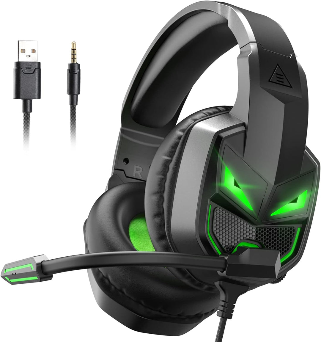 EKSA Fenrir Gaming Headset, Headset mit Mikrofon für PS4 PS5 Xbox one PC Mac Laptop, 3D Surround Sou