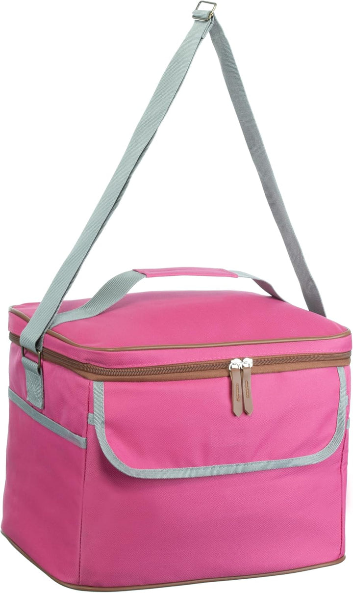 Brandsseller Kühltasche 19 Liter ca. 35 cm x 23 cm x 24 cm Faltbare Kühlbox Thermo-Shopper Strandtas